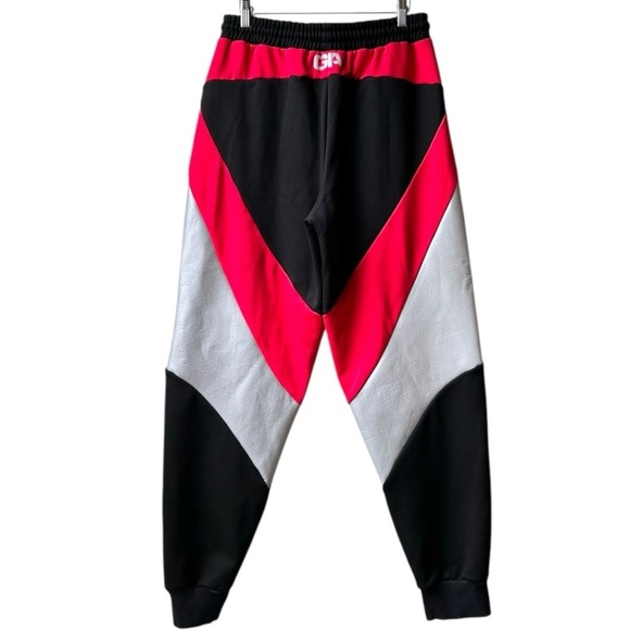 I.AM.GIA Sabrina Jogger Track Reflective Pant in Black Red Sz L - Picture 8 of 16